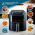 Friggitrice ad Aria Grunkel Light Fryer 1400 W 6 L Nero - Augustea Shop
