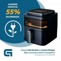 Friggitrice ad Aria Grunkel Light Fryer 1400 W 6 L Nero - Augustea Shop