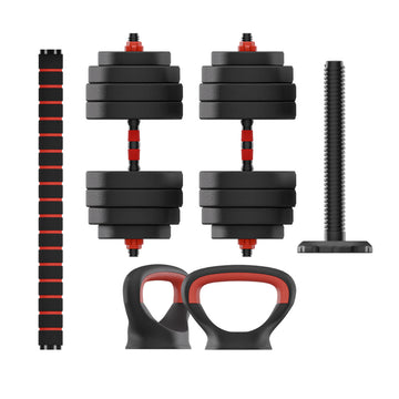 Kit di Kettlebell e Manubri KSIX Nero 20 kg 19 Pezzi