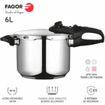 Pentola Express Fagor DUO Acciaio inossidabile 18/10 6 L - Augustea Shop