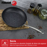Padella Fagor Savia Alluminio Forgiato Argentato Ø 26 cm - Augustea Shop