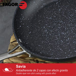 Padella Fagor Savia Alluminio Forgiato Argentato Ø 26 cm - Augustea Shop