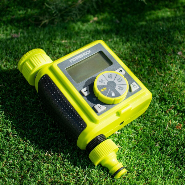 Programmatore di irrigazione digitale Ferrestock Giallo - Augustea Shop