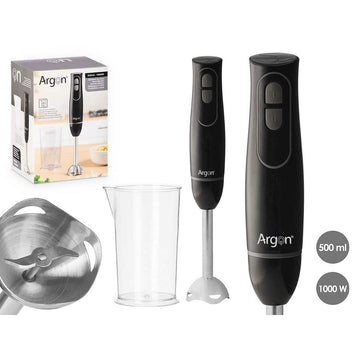 Hand-held Blender Argon Black Grey 1000 W