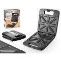Piastra Grill Elettrica Argon K-718-2 Nero Acciaio 1400 W