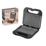 Piastra Grill Elettrica Argon K-901B/G Nero Acciaio 750 W - Augustea Shop