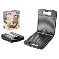 Tostiera Grill Argon K-718-2 Nero Acciaio 1400 W - Augustea Shop