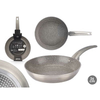 Padella antiaderente Kinvara 4 Argentato Alluminio 26 cm Induzione - Augustea Shop