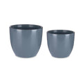 Set of pots Ibergarden CAZORLA-22-28-A Anthracite Clay Ø 22 cm Ø 28 cm 22 x 22 x 18 cm 28 x 28 x 24 cm 2 Pieces