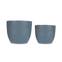Set di Vasi Ibergarden CAZORLA-22-28-A Antracite Argilla Ø 22 cm Ø 28 cm 22 x 22 x 18 cm 28 x 28 x 24 cm 2 Pezzi - Augustea Shop