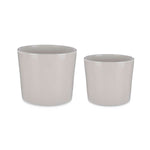 Set di Vasi Ibergarden CILINDRO-22-27-G Grigio Argilla Ø 22 cm Ø 27 cm 22 x 22 x 19 cm 27 x 27 x 23 cm 2 Pezzi - Augustea Shop