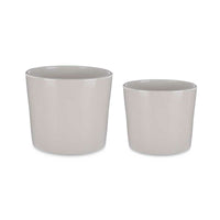 Set di Vasi Ibergarden CILINDRO-22-27-G Grigio Argilla Ø 22 cm Ø 27 cm 22 x 22 x 19 cm 27 x 27 x 23 cm 2 Pezzi - Augustea Shop
