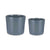 Set di Vasi Ibergarden CILINDRO-22-27-A Antracite Argilla Ø 22 cm Ø 27 cm 22 x 22 x 19 cm 27 x 27 x 23 cm 2 Pezzi - Augustea Shop