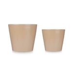 Set di Vasi Ibergarden LINCE-22-28-BE Beige Argilla Ø 22 cm Ø 28 cm 2 Pezzi - Augustea Shop