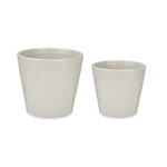 Set di Vasi Ibergarden LINCE-22-28-G Grigio Argilla Ø 22 cm Ø 28 cm 2 Pezzi - Augustea Shop