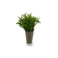 Vaso plastica verde Ibergarden 13 x 25 x 13 cm