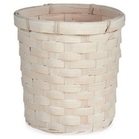 Vaso 17 x 15 x 17 cm Bianco PVC Bambù - Augustea Shop