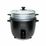 cuociriso Black & Decker BXRC1800E Nero 1,8 L Bianco Alluminio 700 W - Augustea Shop