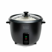 cuociriso Black & Decker BXRC1800E Nero 1,8 L Bianco Alluminio 700 W - Augustea Shop