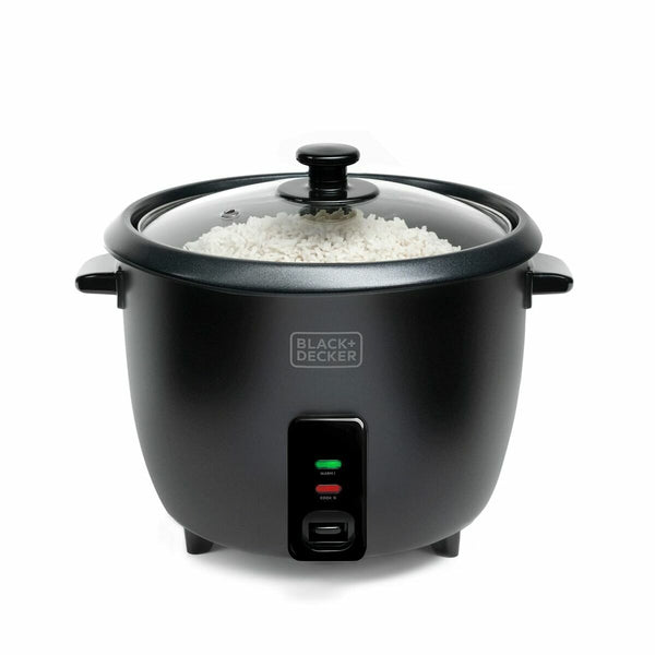 cuociriso Black & Decker BXRC1800E Nero 1,8 L Bianco Alluminio 700 W - Augustea Shop