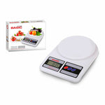 bilancia da cucina Basic Home Digitale 7 kg Bianco 23 x 16 x 3,6 cm (6 Unità) - Augustea Shop