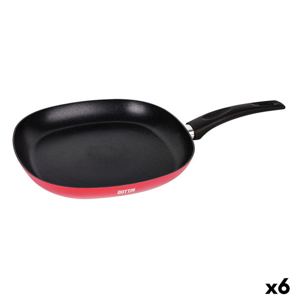 Padella griglia Quttin Infinity Rosso 28,5 x 47 x 6 cm (6 Unità) - Augustea Shop