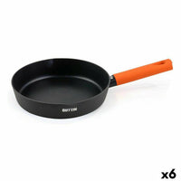 Padella Quttin Gastro Nero Arancio 37,5 x 23 x 5 cm (6 Unità) - Augustea Shop