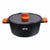 Casseruola con coperchio in vetro Quttin Gastro Nero Arancio 34,5 x 25,5 x 12 cm (6 Unità) - Augustea Shop