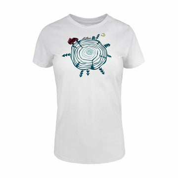 Short-sleeve Sports T-shirt Joluvi Wood W White