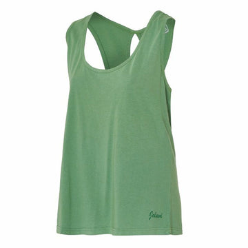 Maglia Smanicata da Donna Joluvi Bambu Tank Mujer Verde Verde Verde scuro