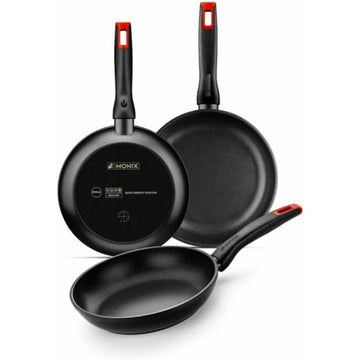 Set di padelle Monix PRO Nero 3 Pezzi