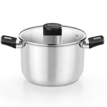 Casserole with lid Monix M240230 Black