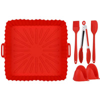 Vassoio riutilizzabile in silicone per friggitrice ad aria NK NK-HO330024 Silicone - Augustea Shop