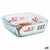 Vassoio da Forno Quttin 66603 1,1 L Vetro Quadrato 1,1 L 19,7 x 16,8 x 5,6 cm (10 Unità) - Augustea Shop