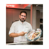 Pirofila da Forno Quttin   Trasparente Vetro Ovale 2,2 L 30,1 x 20,9 x 6,3 cm (4 Unità) - Augustea Shop