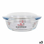 Casseruola con coperchio Quttin Vetro 2,2 + 0,8 L (3 Unità) - Augustea Shop