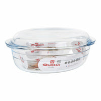 Casseruola con coperchio Quttin 63095 Vetro 33 x 20 x 13 cm (3L + 1L) - Augustea Shop