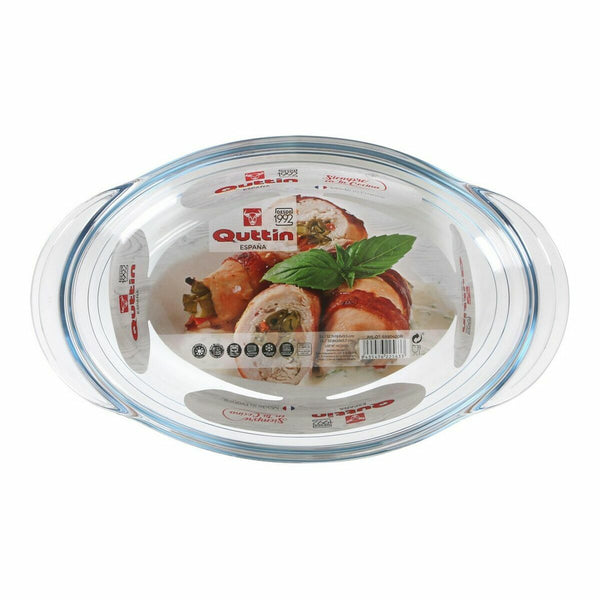 Casseruola con coperchio Quttin 63095 Vetro 33 x 20 x 13 cm (3L + 1L) - Augustea Shop