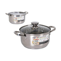 Casseruola con coperchio Quttin New neron Acciaio 4 L Ø 22 cm 30 x 22 x 12 cm (4 Unità) - Augustea Shop