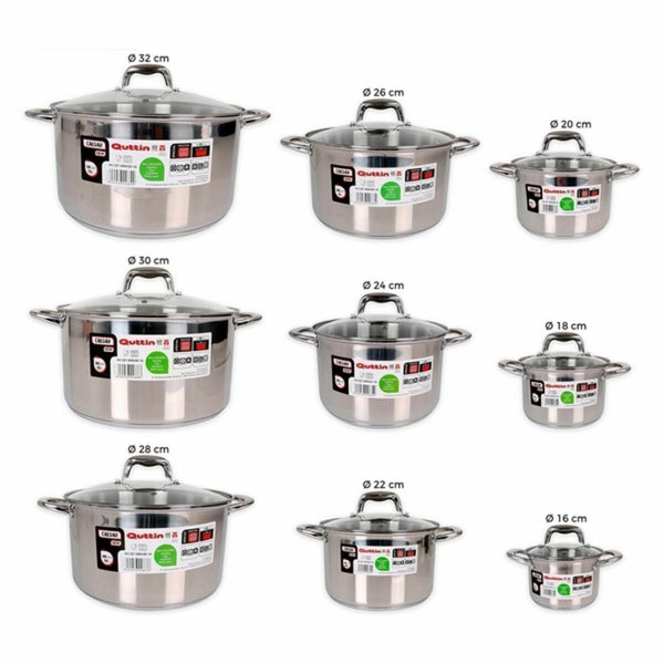 Pentola Quttin 139513 Acciaio 10 L (2 Unità) - Augustea Shop