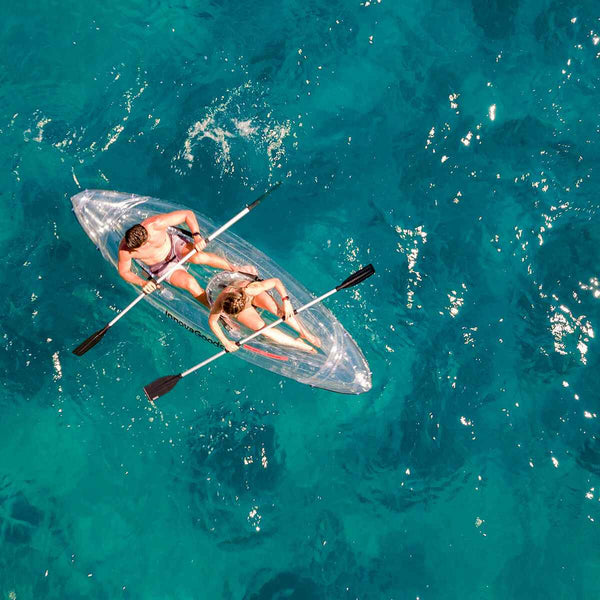 Kayak Gonfiabile Trasparente con Accessori Paros InnovaGoods 312 cm 2 posti (Ricondizionati A)