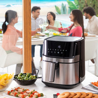 Friggitrice ad Aria InnovaGoods Fryinn Pro 5500 Nero 1700 W 5,5 L Acciaio inossidabile - Augustea Shop