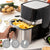Friggitrice ad Aria InnovaGoods Fryinn Pro 5500 Nero 1700 W 5,5 L Acciaio inossidabile - Augustea Shop