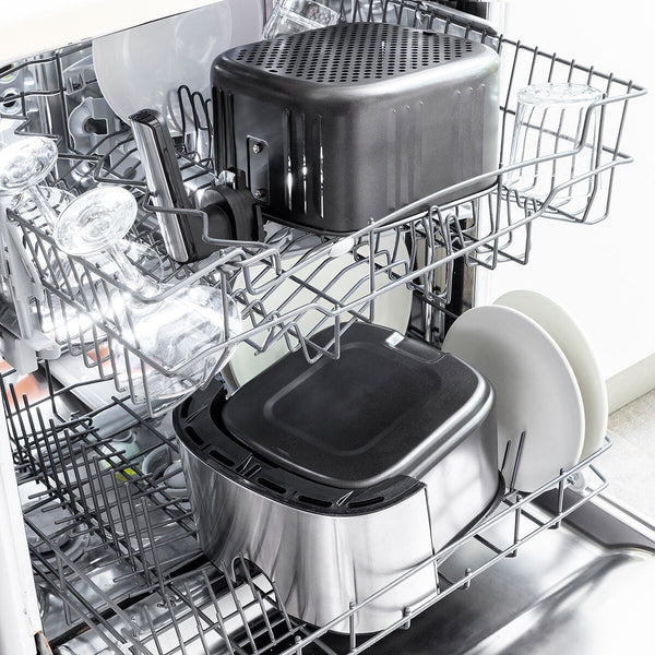 Friggitrice ad Aria InnovaGoods Fryinn Pro 5500 Nero 1700 W 5,5 L Acciaio inossidabile - Augustea Shop