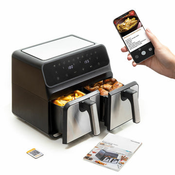 Friggitrice ad Aria InnovaGoods   Nero 3400 W 8 L Acciaio inossidabile (Ricondizionati A)