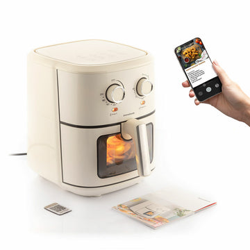Friggitrice ad Aria InnovaGoods Crema 1700 W 6,5 L Acciaio inossidabile (Ricondizionati A)