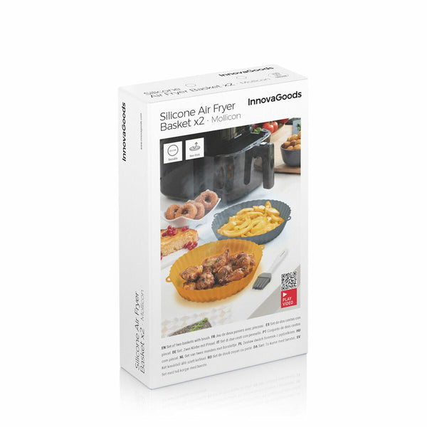 Cestini in Silicone con Pennello per Friggitrice ad Aria Mollicon InnovaGoods 2 Unità - Augustea Shop