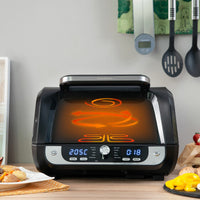 Friggitrice ad Aria con Grill, Accessori e Ricettario InnovaGoods Fryinn 12-in-1 6000 Nero Acciaio 3400 W 6 L - Augustea Shop