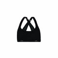 Top Sportivo Donna Black Limba Skyline Mesh Nero