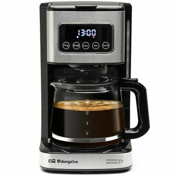 Drip Coffee Machine Orbegozo 18262 Black 900 W 15 Cups